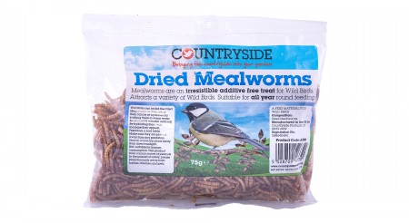 Countryside Bagged Dried Mealworms 75g